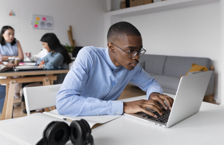people-practicing-social-integration-workspace